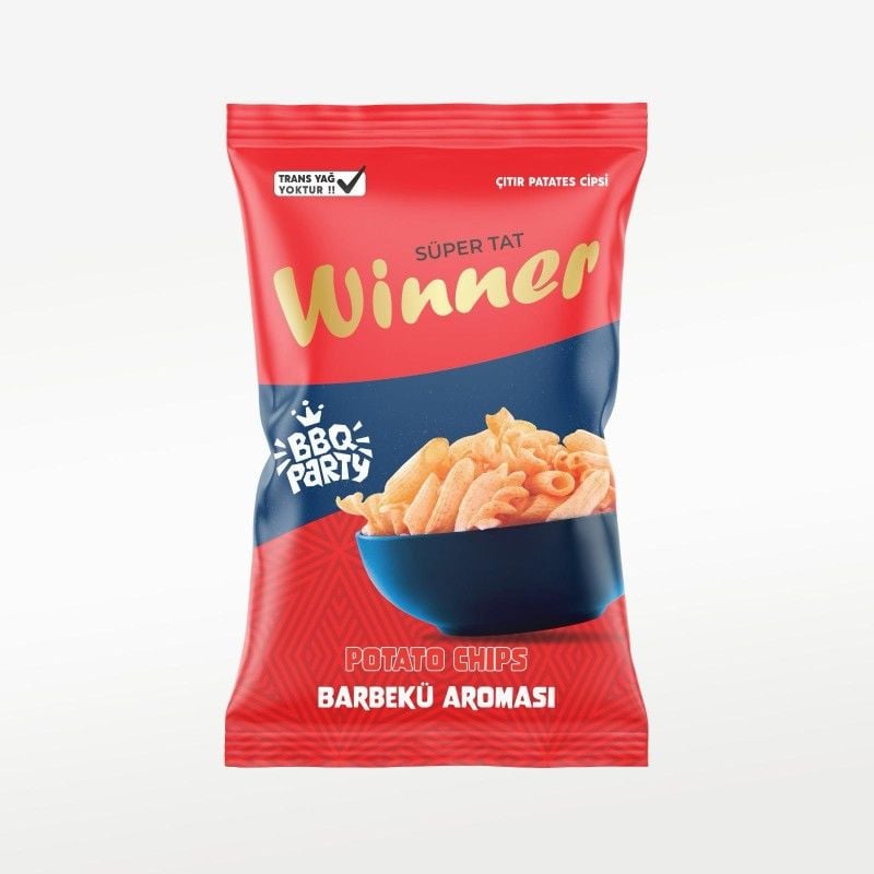 Winner Makarna Şekilli Barbekü Aromalı Patetes Cipsi 50 gr