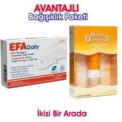 New Life Efa Daily 30 Soft gel+ Nano Ditamin3 Dilaltı Sprey 30 ml