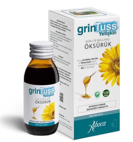 Grintuss Yetişkin Şurup 128g