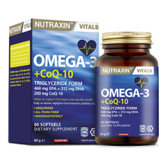 Nutraxin Omega3 CoQ-10 60 Yumuşak Kapsül
