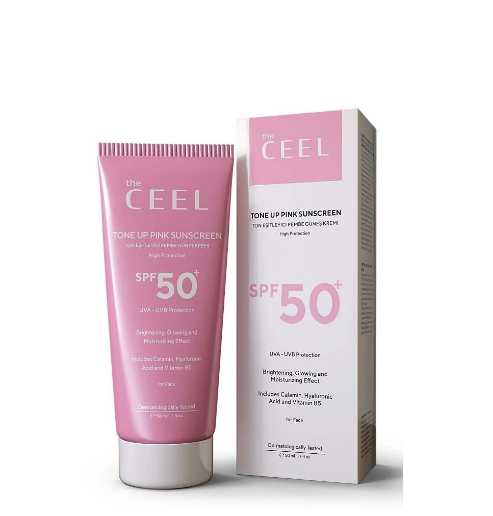 The Ceel Spf 50+ Ton Eşitleyici Pembe Güneş Kremi 50 ml