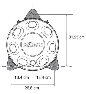 Hozelock 2412H Hortum Makarası 1/2'' 15 Metre Hortumlu