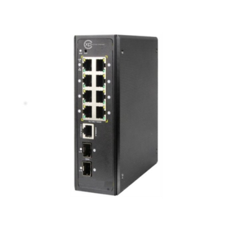 XPS-I7120-10 - 8 port 10/100/1000T + 2 port 100/1000 SFP L2+ Yönetilebilir Endüstriyel Switch