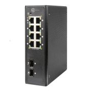 XPS-I7100-10P - 8 port 10/100/1000 PoE + 2 port 100/1000 SFP Yönetilemez Endüstriyel Switch