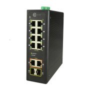 XPS-I6100-10 - 8 port 10/100TX + 2 Gigabit Combo Yönetilemez Endüstriyel Switch