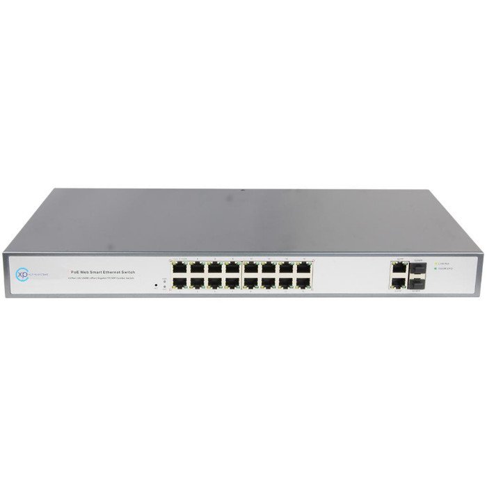 XPS-1110-18 - 16 port 10/100TX + 2 Gigabit Combo L2 Smart Switch