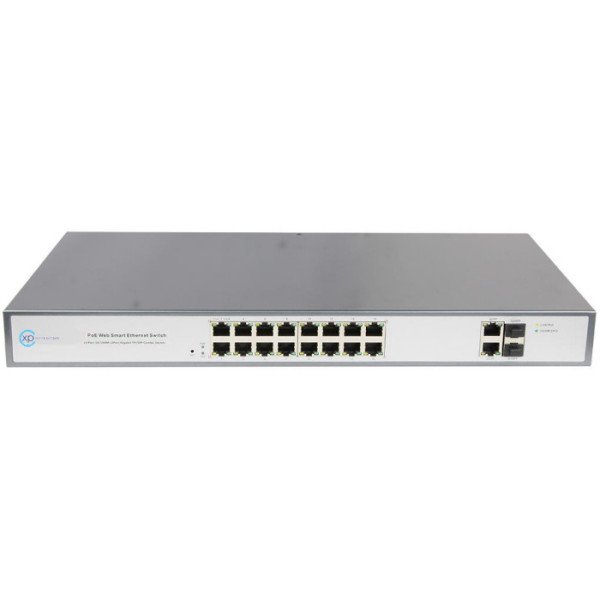 XPS-1110-18 - 16 port 10/100TX + 2 Gigabit Combo L2 Smart Switch