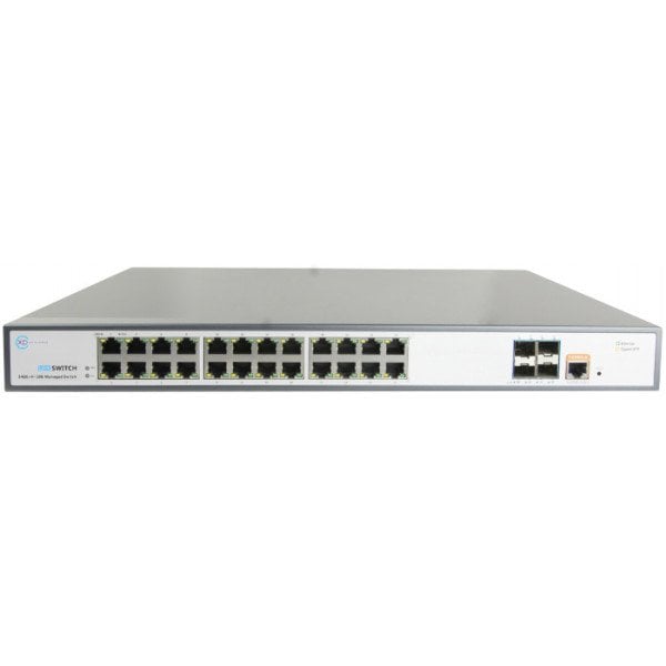 XPS-1320-28 - 24 port 10/100/1000T + 4 port 10G SFP+ L2+ Yönetilebilir Switch