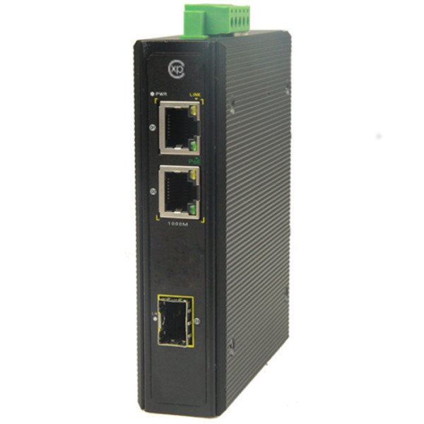 XPS-I551SP - 2 port 10/100/1000 PoE + 1 port 100/1000 SFP Endüstriyel PoE Switch