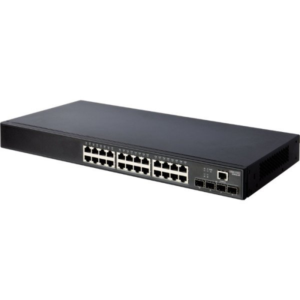 ECS4120-28T - 24 port 10/100/1000T + 4 port 10G SFP+ Uplink L2+ Yönetilebilir Switch