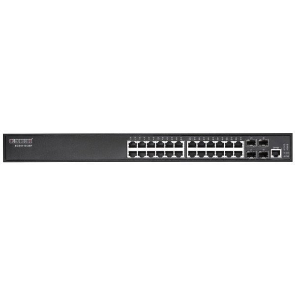 ECS4110-28P - 24 port 10/100/1000 PoE + 4 port Gigabit SFP Uplink L2+ Yönetilebilir Switch