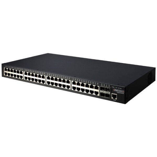 ECS4100-52T - 48 port 10/100/1000T + 4 port Gigabit SFP Uplink L2+ Yönetilebilir Switch