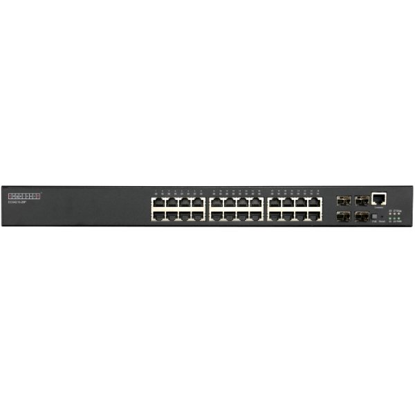 ECS4210-28P - 24 port 10/100/1000 PoE + 4 port 100/1000 SFP Uplink L2+ Yönetilebilir PoE Switch