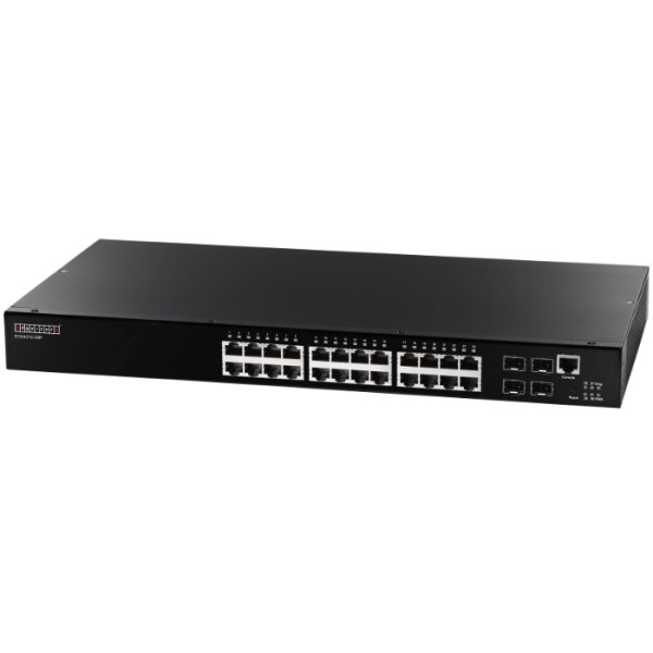 ECS4210-28P - 24 port 10/100/1000 PoE + 4 port 100/1000 SFP Uplink L2+ Yönetilebilir PoE Switch