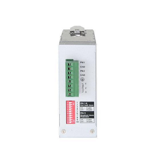 EX43026-2A-1A - 8 port 10/100TX + 2 Port 100 FX SM Yönetilemez Endüstriyel Switch