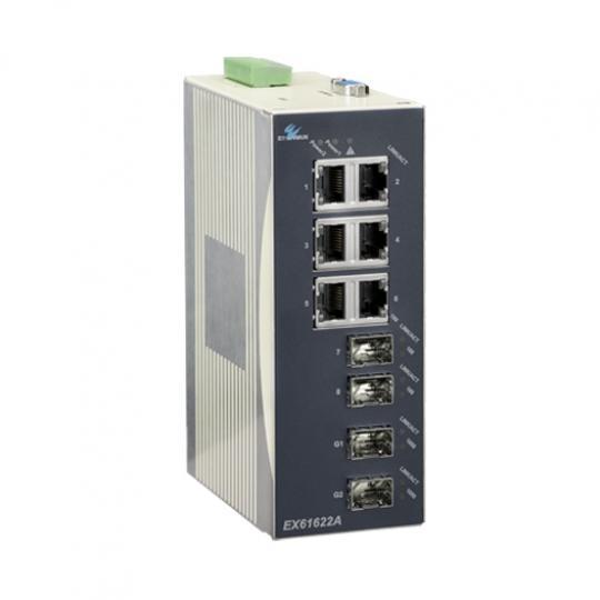 EX61620A-A0B - 6 port 10/100TX + 2 Port 100 FX 20 KM SM L2+ Yönetilebilir Endüstriyel Switch