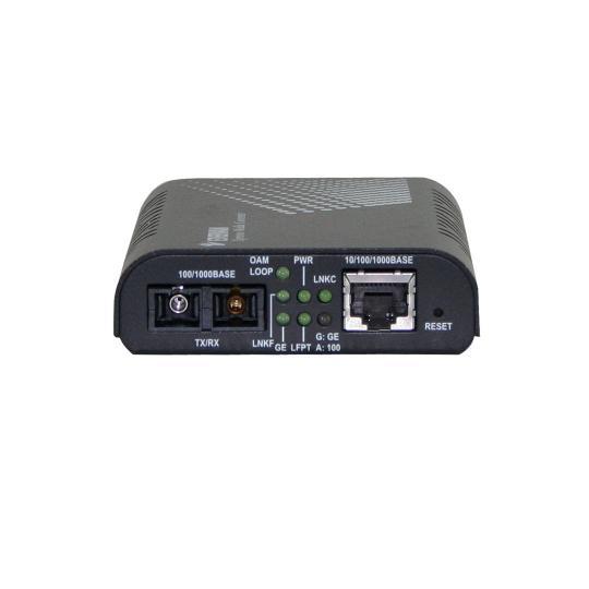 EL2211-A1EX - 10/100/1000T – 1000LX 10KM SM F/O Media Converter