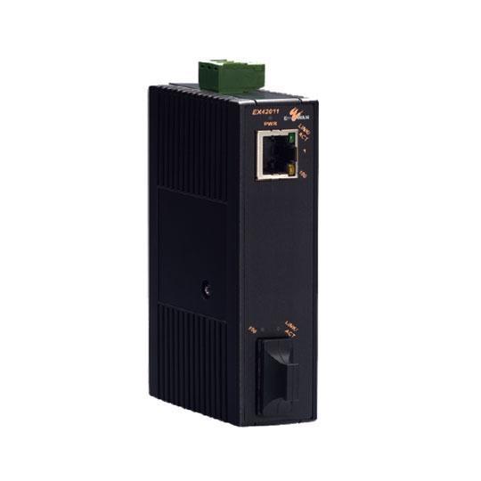 EX42011-1A-1A - 10/100TX - 100 FX 2KM MM Endüstriyel Media Converter