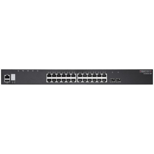 ECS4620-28P - 24 port 10/100/1000 PoE + 2 port 10G SFP+ L3 Yönetilebilir Yığınlanabilir PoE Switch