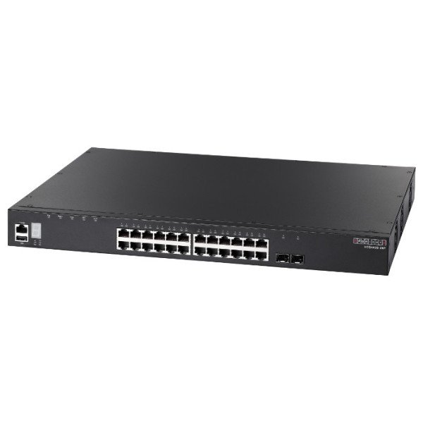 ECS4620-28P - 24 port 10/100/1000 PoE + 2 port 10G SFP+ L3 Yönetilebilir Yığınlanabilir PoE Switch
