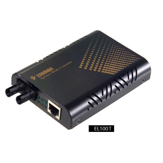 EL100T - 10/100BASE-TX - 100BASE-FX MM (ST) Media Converter