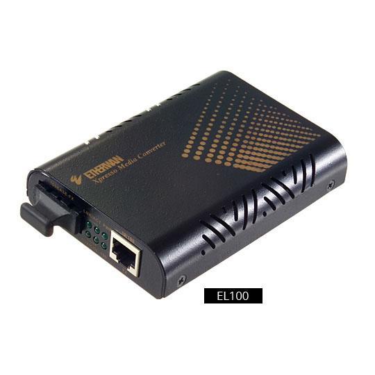 EL100C-20 - 10/100BASE-TX - 100BASE-FX SM (SC) Media Converter