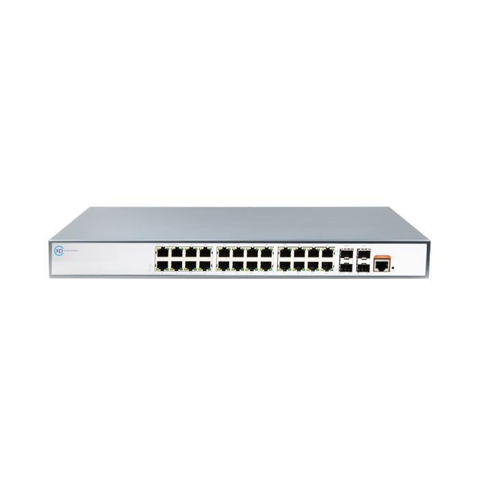 XPS-1220-28P - 24 port 10/100/1000 PoE + 4 Gigabit  1000 SFP L2+ Yönetilebilir Switch