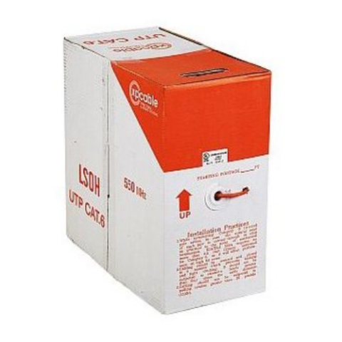 CAT6   UTP Solid Kablo, 23AVG 500 mt makara  LSZH Gri