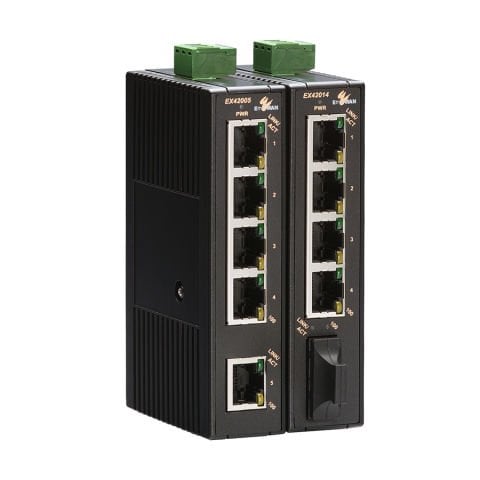 ETHERWAN EX42005-00-1-A  (5-port 10/100BASE-TX Industrial Unmanaged Ethernet Switch)