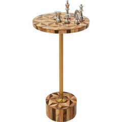 Side Table Domero Geo Brown Sehpa