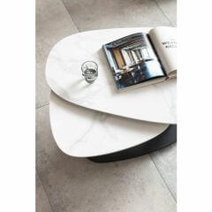 Coffee Table Franklin White Orta Sehpa 150x58 cm