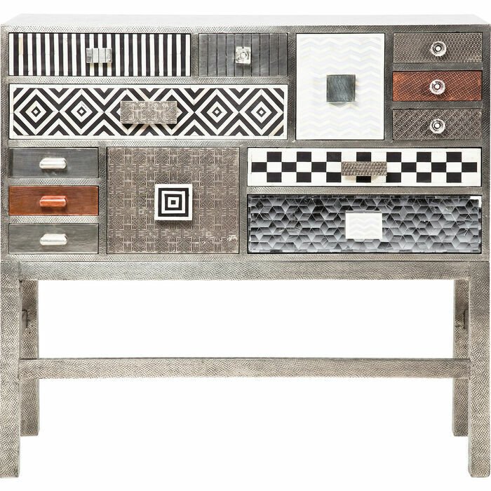 Chalet Silver 13 Drawers High Dresser