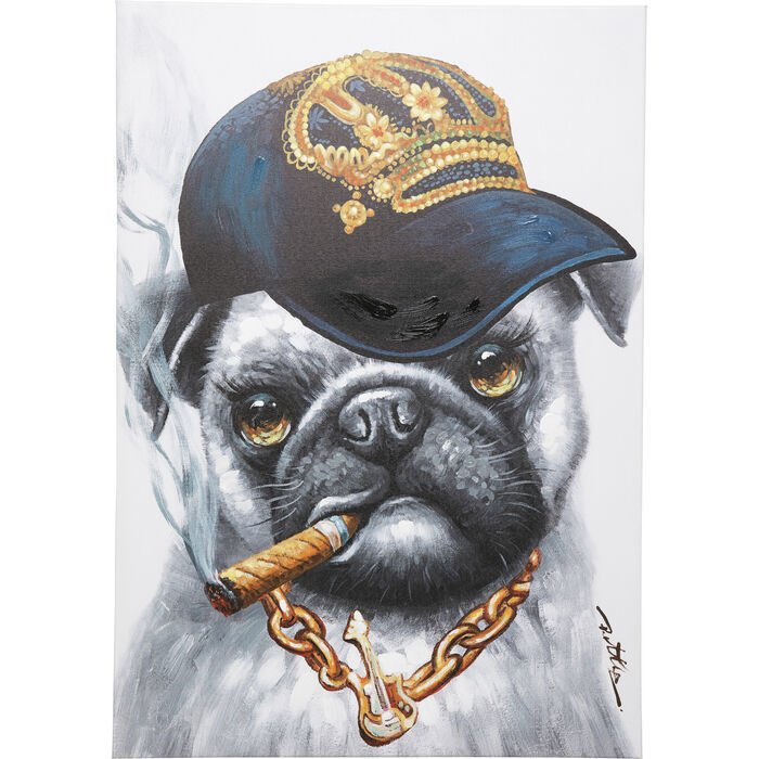 Hip Hop Dog Kanvas Tablo 70x100cm