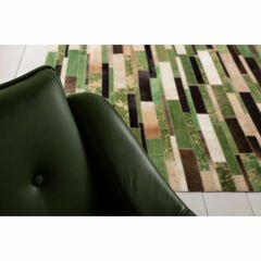 Brick Yeşil Pamuk Halı 170x240 cm