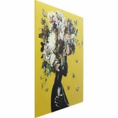 Bouquet Beauty Yellow Cam Resim 100x100cm