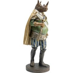 Sir Rhino Standing Dekoratif Obje 42 cm