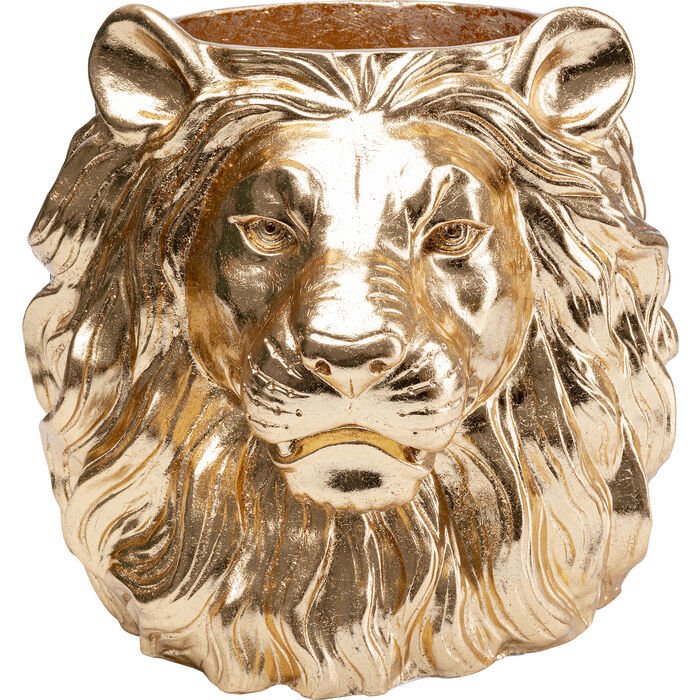 Lion Gold Dekoraif Saksı