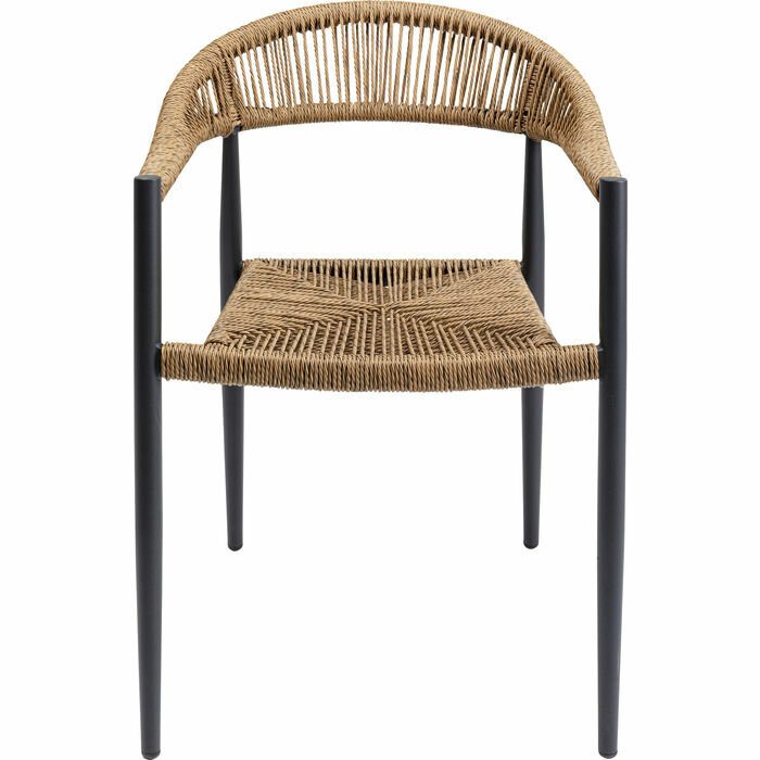 Chair with Armrest Palma Nature Sandalye
