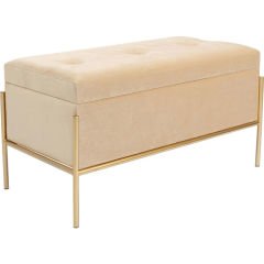 Buttons Storage Beige Small Bench