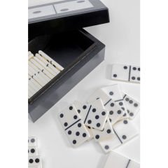 Domino Siyah Beyaz Dekoratif Obje