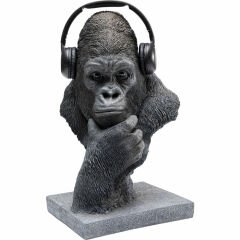 Thinking Gorilla Head Dekoratif Obje