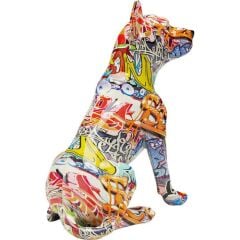 Deco Figurine Graffiti Dog 41cm