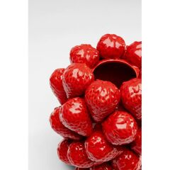 Vase Strawberries Red 24cm