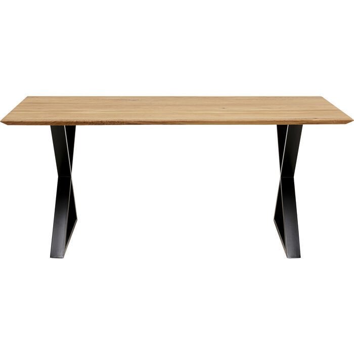 Table Symphony Oak Cross Black Yemek Masası