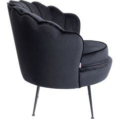 Armchair Water Lily Black Berjer