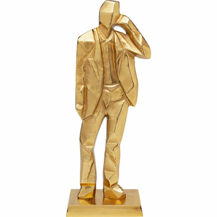 Standing Man Gold Dekoratif Obje 62cm