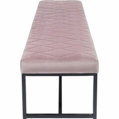 Bench Smart Velvet Rose Siyah Puf 150 cm