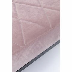 Bench Smart Velvet Rose Siyah Puf 150 cm