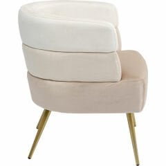 Armchair Sandwich Cream Berjer