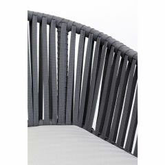 Chair with Armrest Santanyi Dark Grey Sandalye